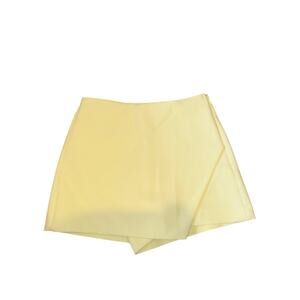 Zara Butter Yellow Skort Size Xs Spring Easter Brunch False Layers Mini Skirt